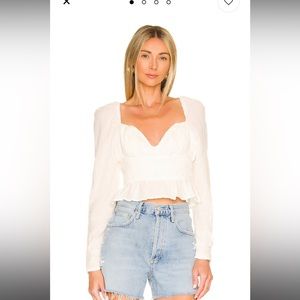 Chloe free people white blouse - NWOT